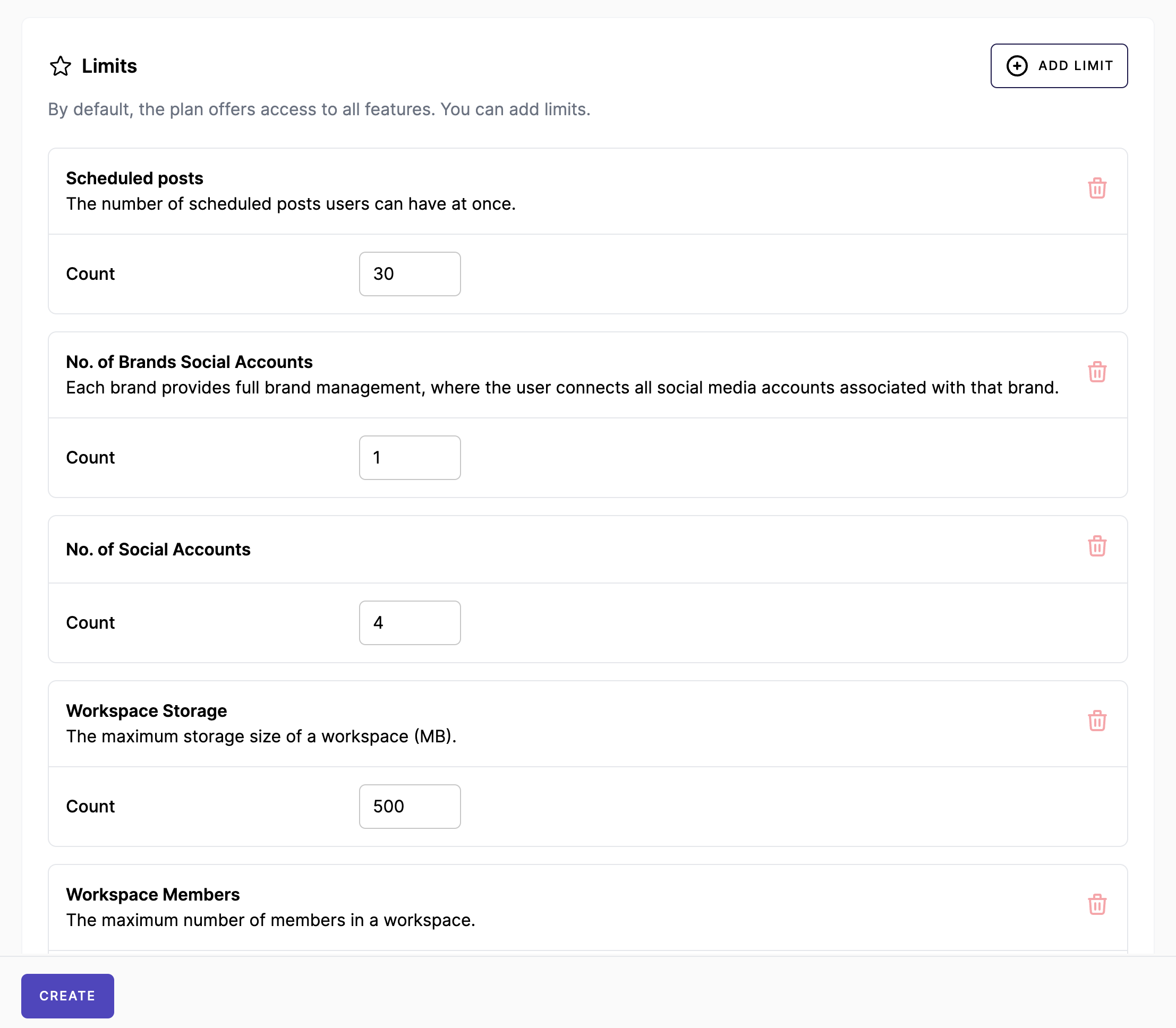 Mixpost Manage Plans - 3