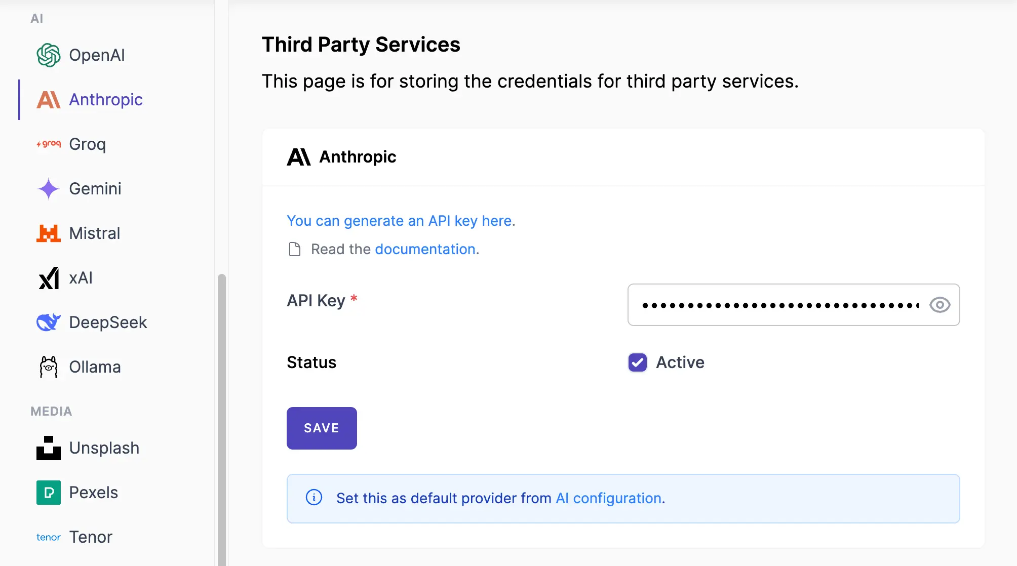 Anthropic Service Form