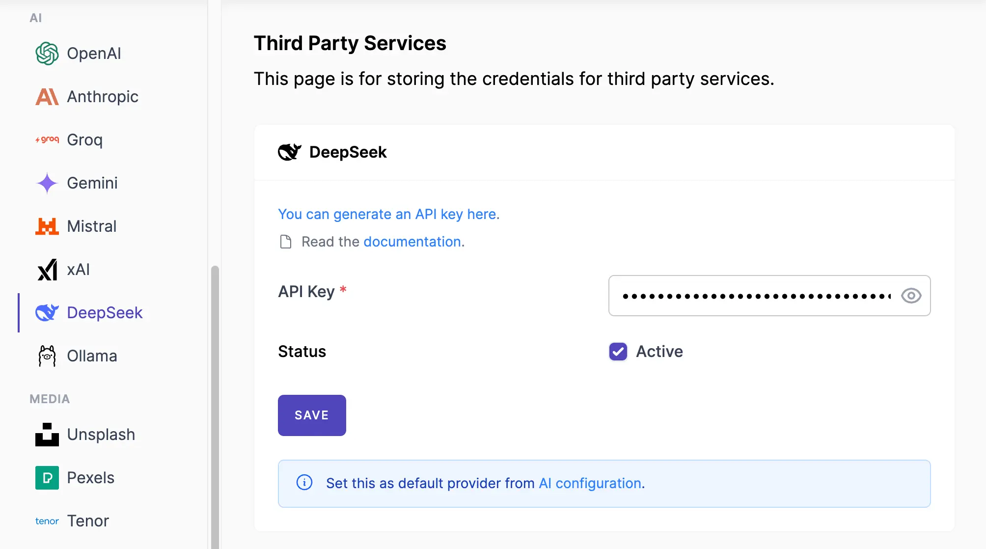 DeepSeek Service Form