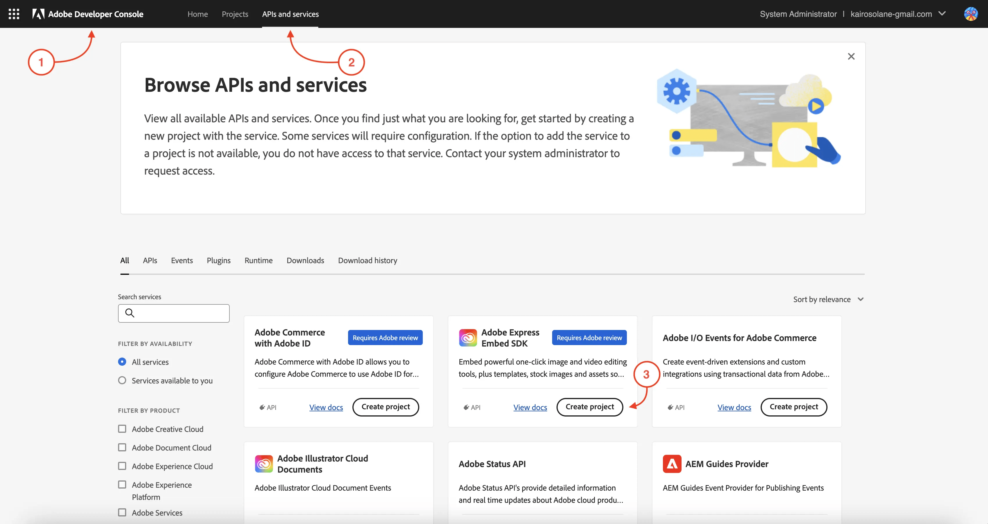 Adobe Express Quickstart Credentials