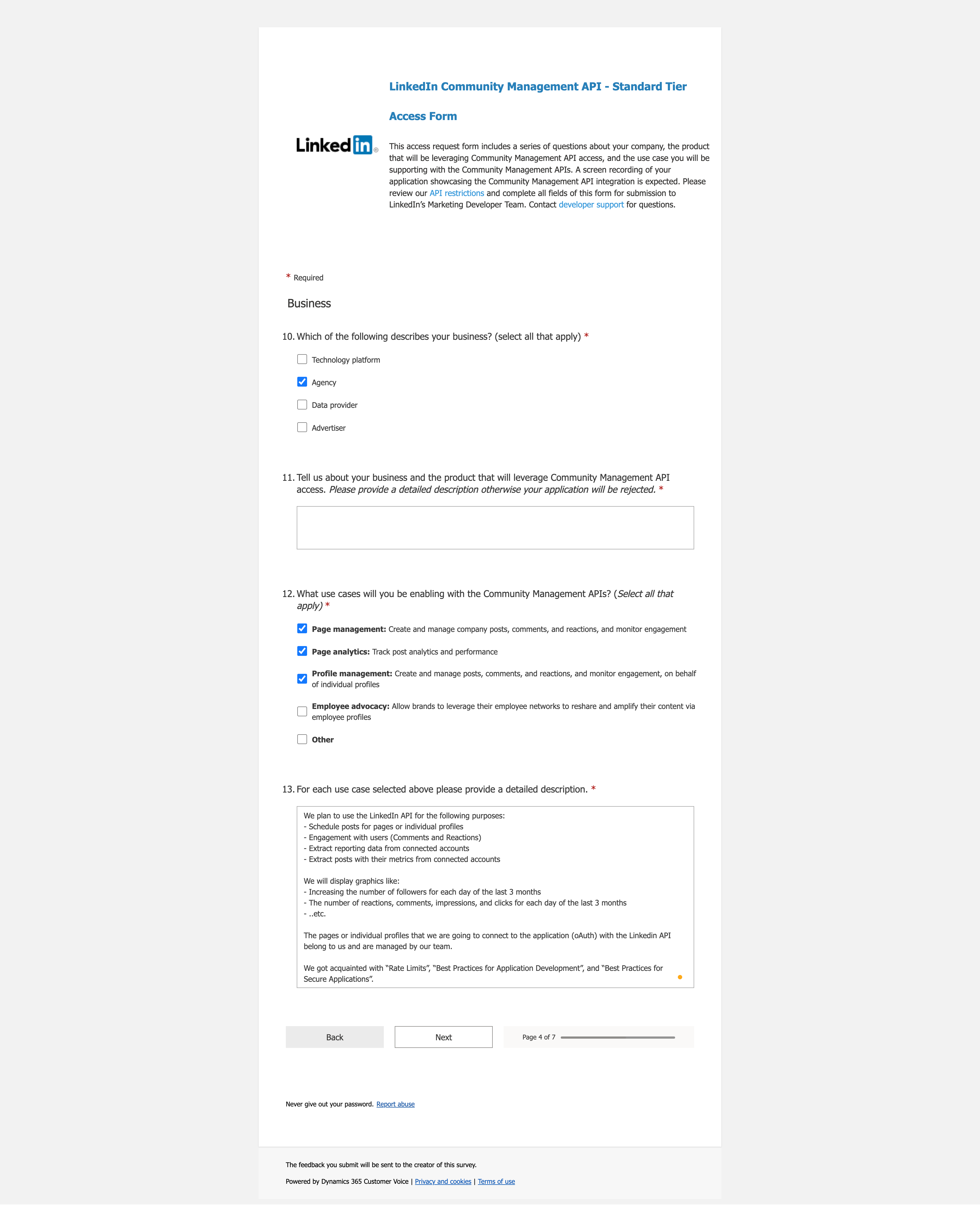 Access request form 4