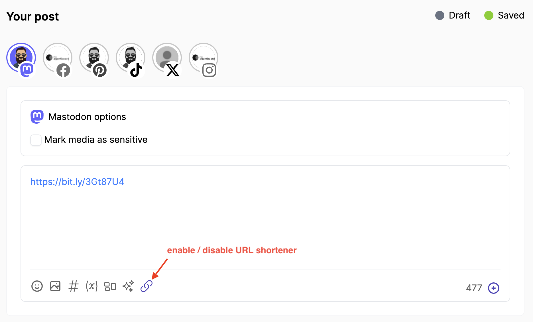 URL Shortener Button