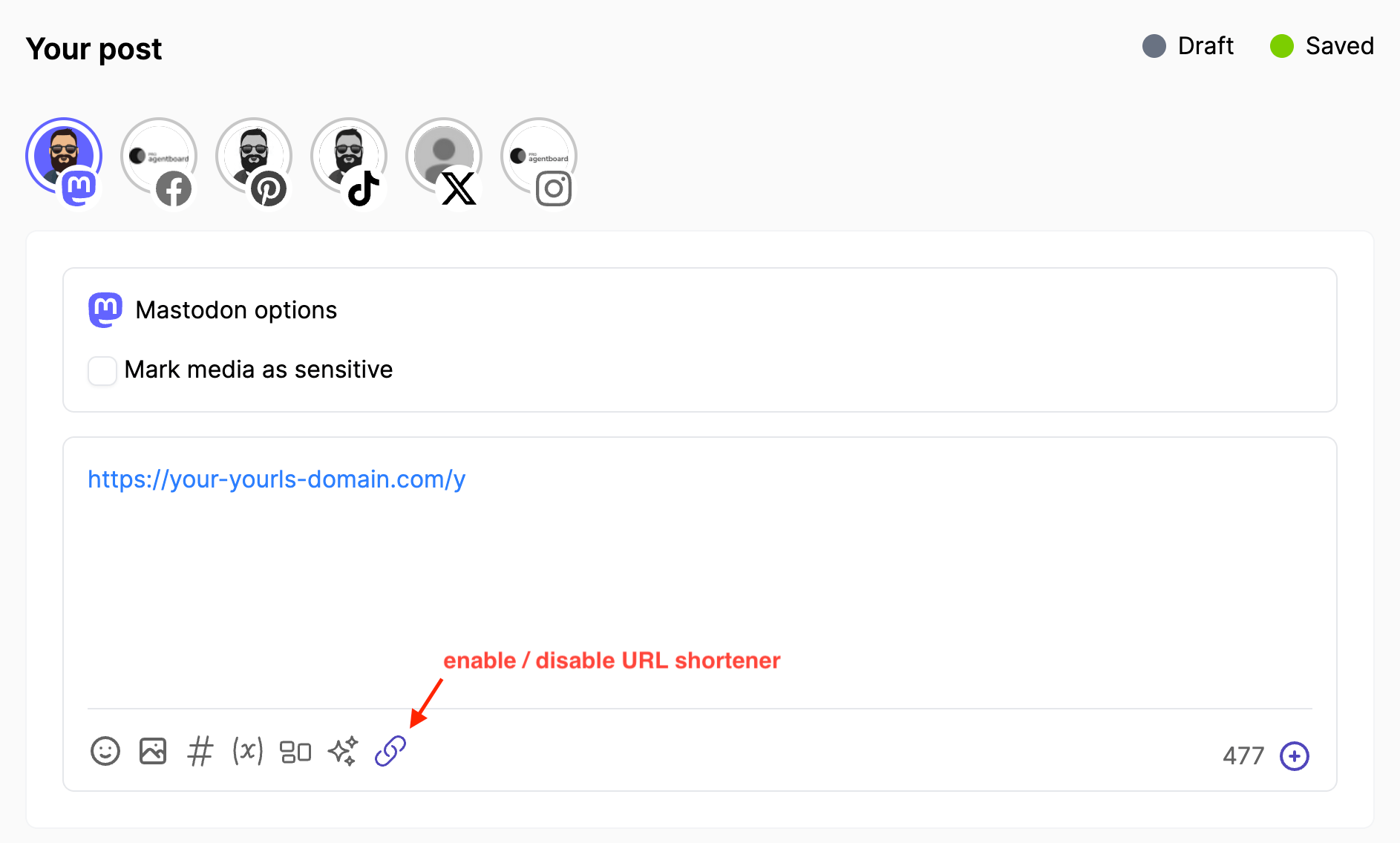 URL Shortener Button